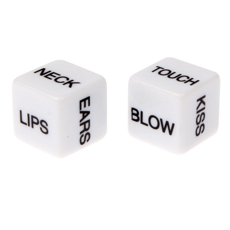 2 PCS Sexy Dice Bachelor Party Game / Novelty Gift Bedroom Toy for Lover, Size: 15mm x 15mm x 15mm