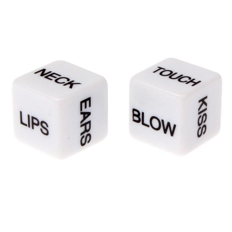 2 PCS Sexy Dice Bachelor Party Game / Novelty Gift Bedroom Toy for Lover, Size: 15mm x 15mm x 15mm-Reluova