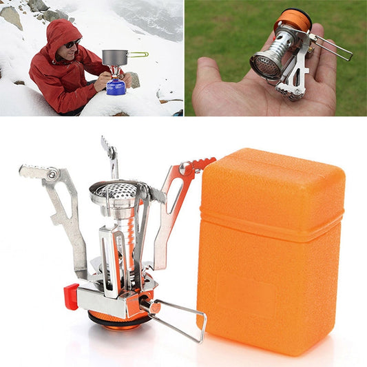 Outdoor Portable Ultra Mini Stainless Steel Gas Stove Reluova