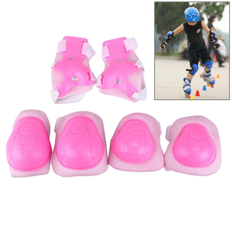 6 in 1 Roller Skate Knee & Elbow & Wrist Pads Protective Gear Sets