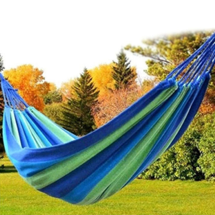 Strip Single Camping Outdoor Canvas Hammock, Size: 185cm x 80cm Reluova