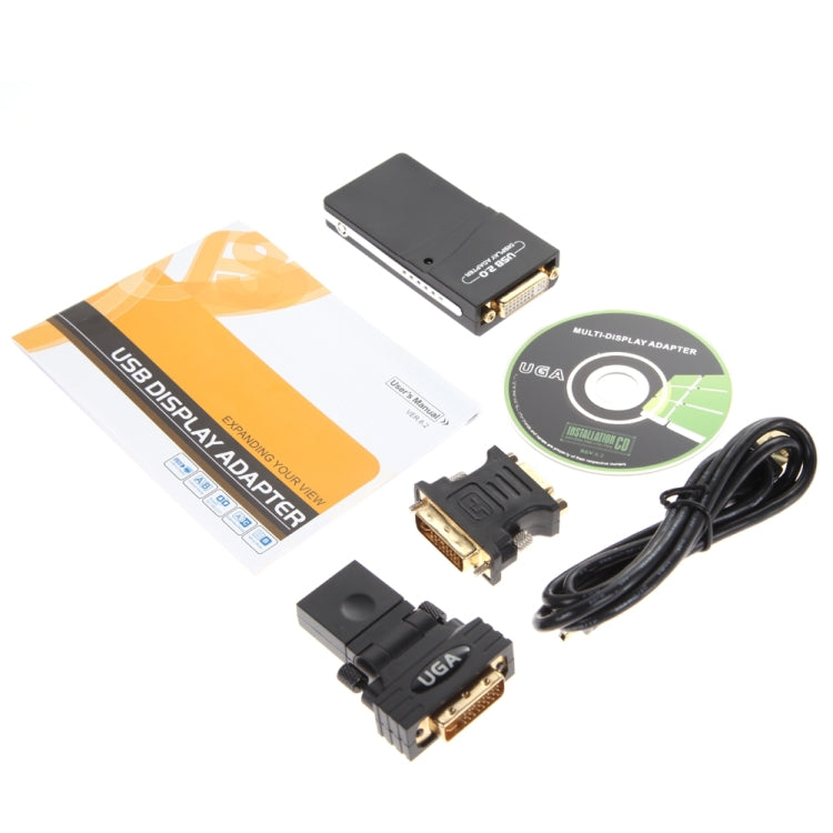 USB 2.0 to VGA, DVI, HDMI Adapter, Resolution: 1280*1024