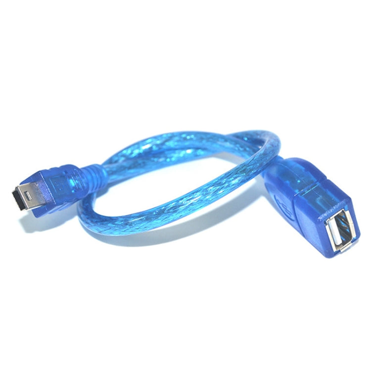 Mini 5-pin USB to USB 2.0 AF OTG Adapter Cable, Length: 22cm (Blue) My Store