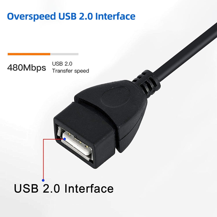 Mini 5-pin USB to USB 2.0 AF OTG Adapter Cable My Store