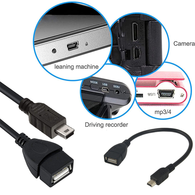 Mini 5-pin USB to USB 2.0 AF OTG Adapter Cable My Store