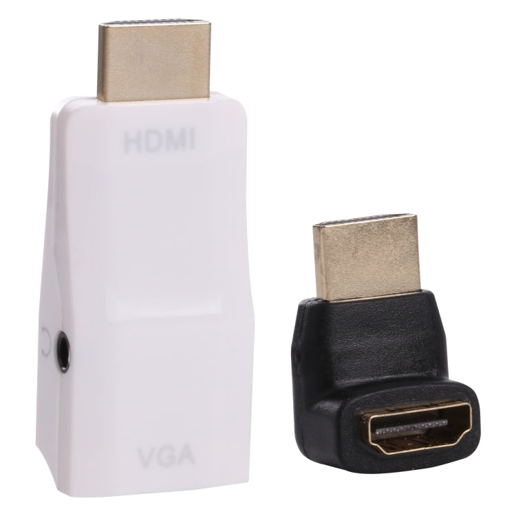 Full HD 1080P HDMI to VGA + Audio Converter Adapter for Laptop / STB / DVD / HDTV (With HDMI Female to Male Adapter) My Store