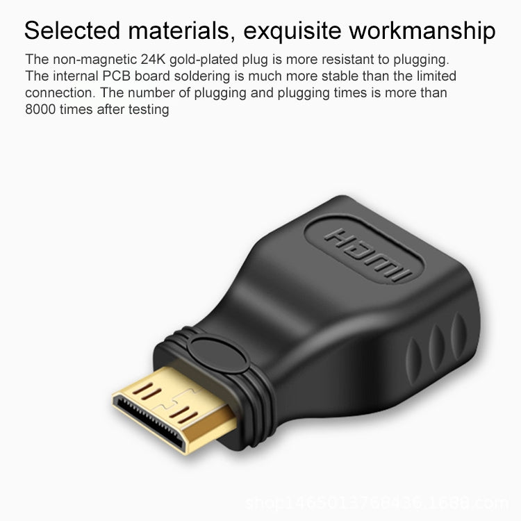 Gold Plated Mini HDMI Male to HDMI 19 Pin Female Adapter My Store