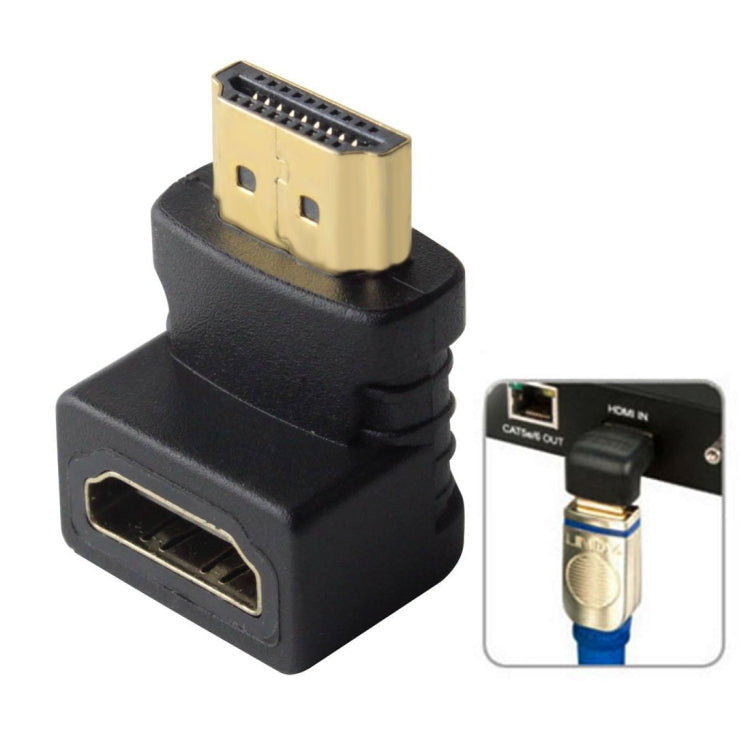 HDMI 19Pin Male to HDMI 19Pin Female 90-degree Angle Adaptor (Gold Plated) My Store