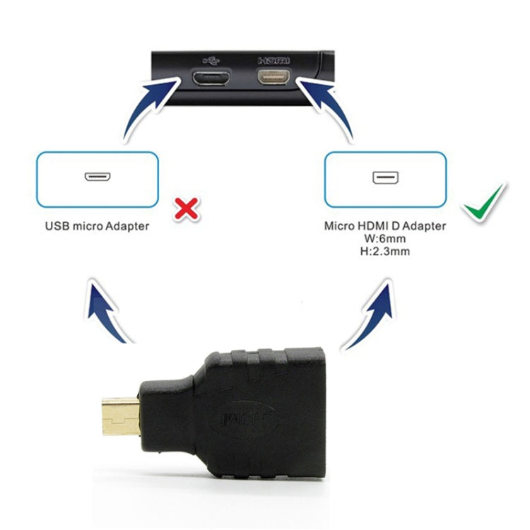 Micro HDMI Male to HDMI Female Adapter (Gold Plated) My Store