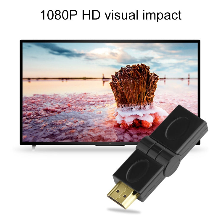 HDMI 19 Pin Male to HDMI 19Pin Female SWIVEL (180 Degree) Adaptor (Gold Plated) My Store