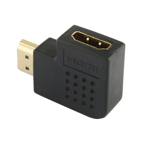 Gold Plated HDMI 19 Pin Male to HDMI 19 Pin Female Adaptor with 90 Degree Angle My Store