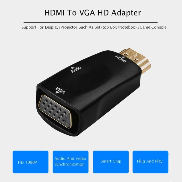 Full HD 1080P HDMI to VGA and Audio Adapter for HDTV / Monitor / Projector My Store