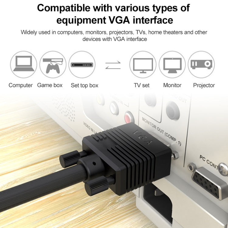 3m Normal Quality VGA 15Pin Male to VGA 15Pin Female Cable for CRT Monitor-Reluova