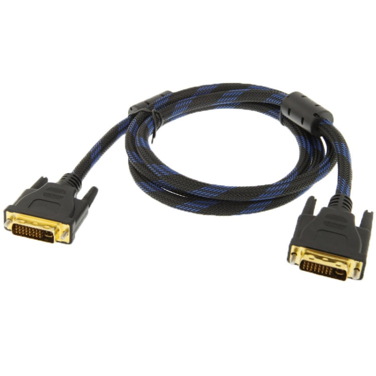 Nylon Netting Style DVI-I Dual Link 24+5 Pin Male to Male M / M Video Cable, Length: 1.5m My Store