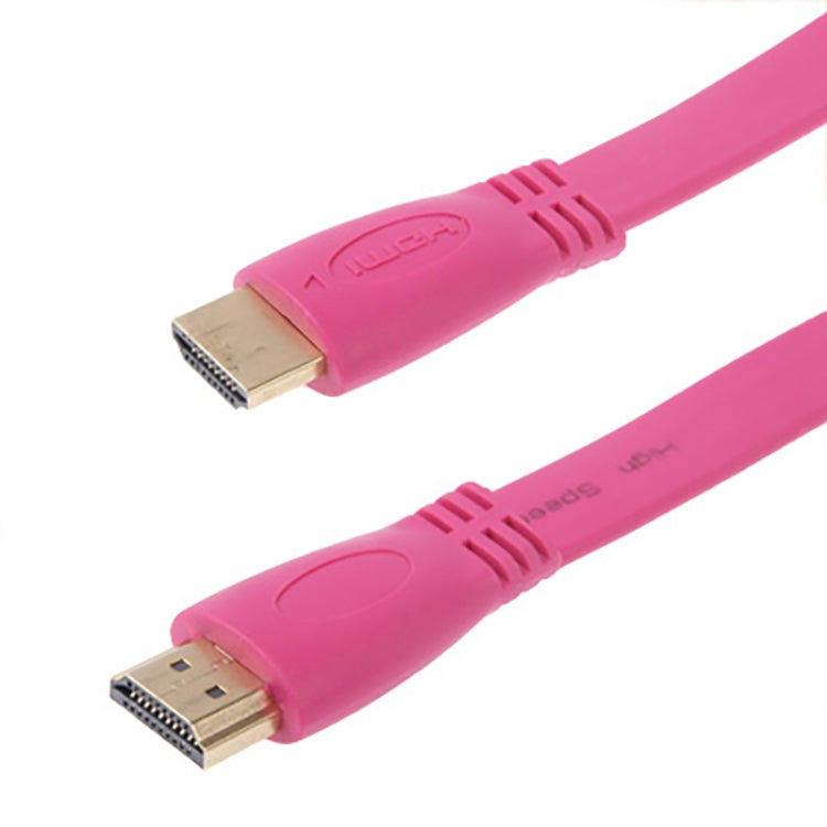 1.5m Gold Plated HDMI to HDMI 19Pin Flat Cable, 1.4 Version, Support Ethernet, 3D, 1080P, HD TV / Video / Audio etc