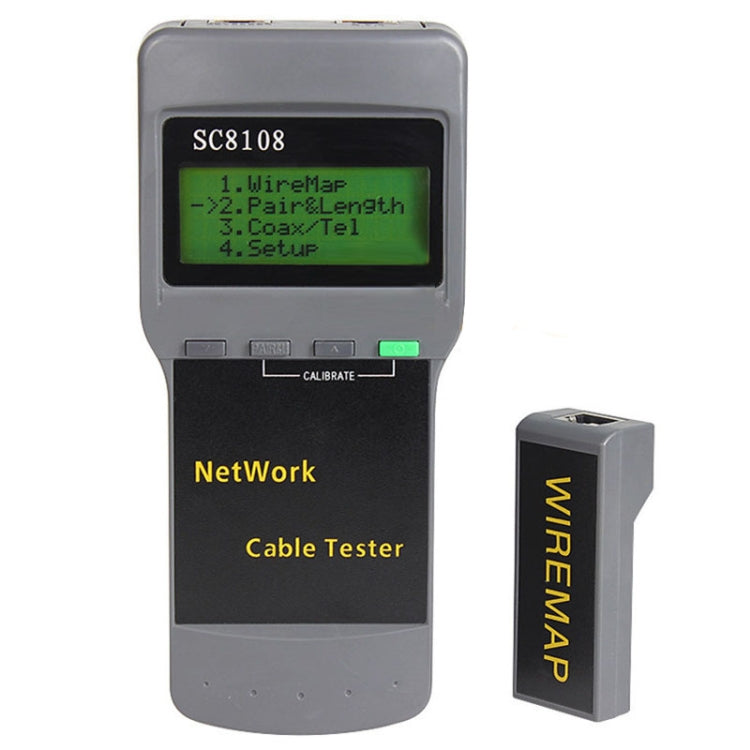 Portable Wireless Network cable Tester SC8108 LCD Digital PC Data Network CAT5 RJ45 LAN Phone Cable Tester Meter My Store