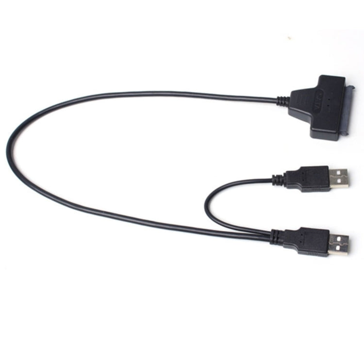 Double USB 2.0 to SATA Hard Drive Adapter Cable for 2.5 inch SATA HDD / SSD