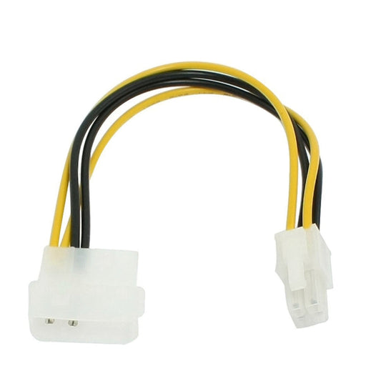 Motherboard Molex IDE 2-pin to 4-Pin ATX P4 12V ATX CPU Power Connector Adapter Cable My Store