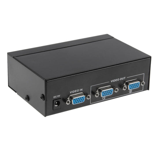 FJ-2502A 2 Port VGA Video Splitter High Resolution 1920 x 1440 Support 250MHz Video Bandwidth My Store