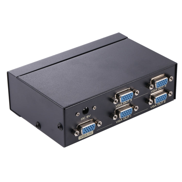 FJ-2504A 4 Port VGA Video Splitter High Resolution 1920 x 1440 Support 250MHz Video Bandwidth My Store