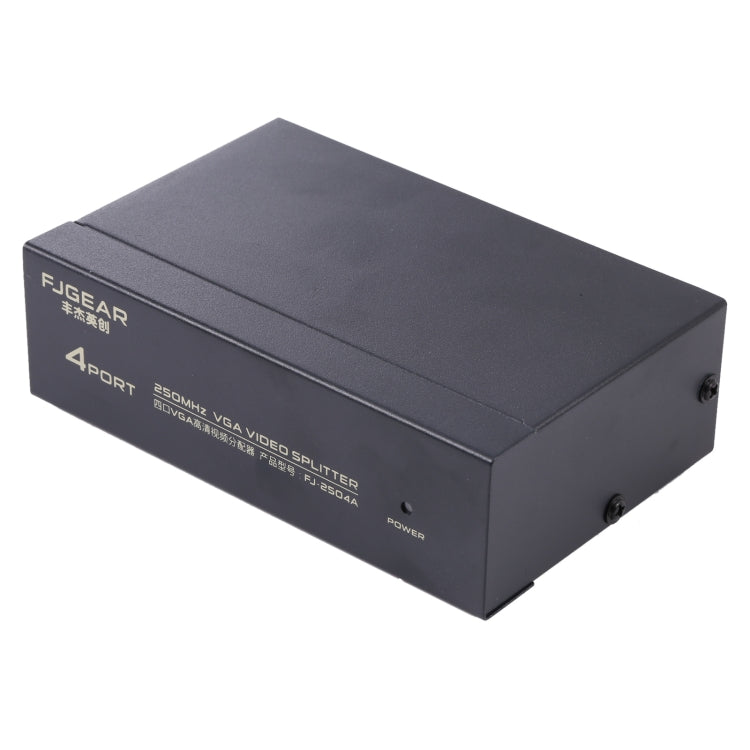 FJ-2504A 4 Port VGA Video Splitter High Resolution 1920 x 1440 Support 250MHz Video Bandwidth My Store