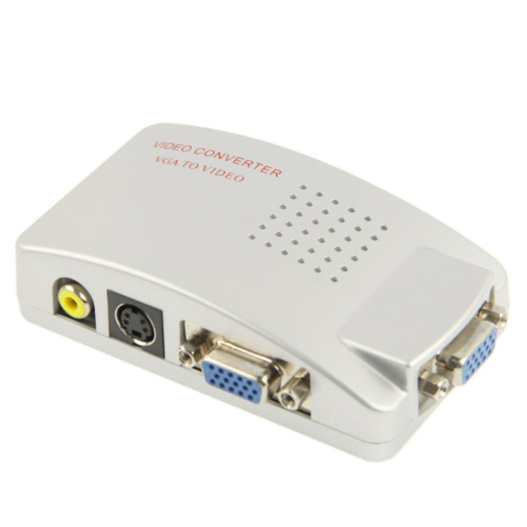 High Resolution VGA Video Conversion VGA to Video S-Video / PC to TV (VGA to AV ) Converter Box My Store