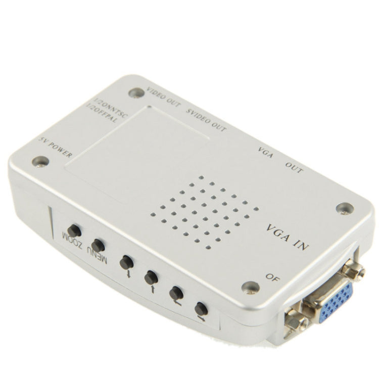 High Resolution VGA Video Conversion VGA to Video S-Video / PC to TV (VGA to AV ) Converter Box My Store