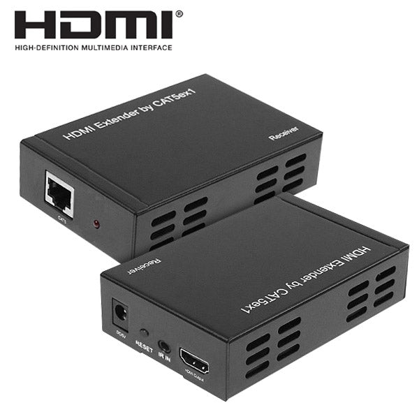 Full HD 1080P HDMI To Extender Transmitter + Receiver over One 100m CAT5E / CAT6 (TCP/IP) My Store