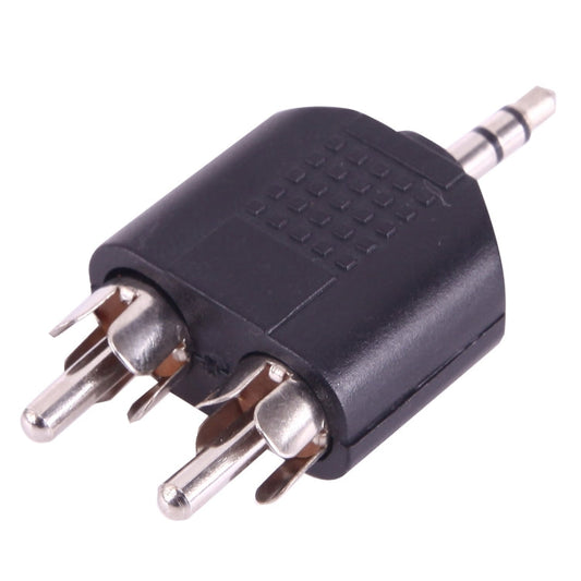 2 RCA Male to 3.5mm Male Jack Audio Y Adapter-Reluova