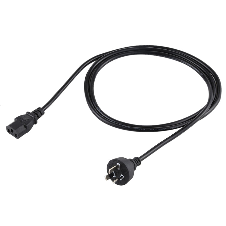 Computer PC POWER Cord 3 pin Cable, Length: 1.8m, AU Plug