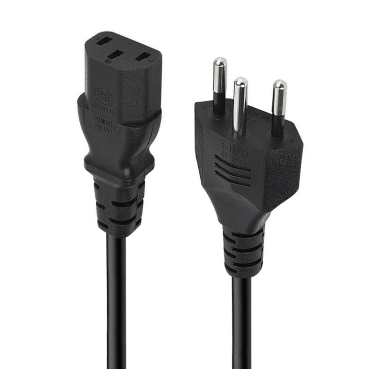 3 Prong Style Brazil AC Power Cord, Length: 1.8m ( OD6.8 )