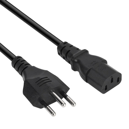 3 Prong Style Brazil AC Power Cord, Length: 1.2m ( OD5.5 )