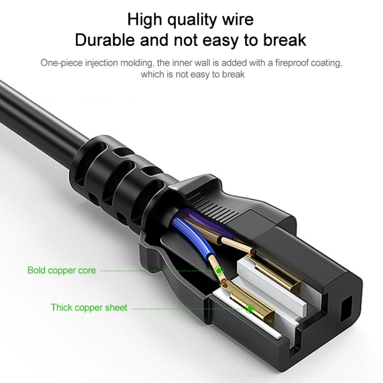 High Quality 3 Prong Style EU Notebook AC Power Cord, Length: 1.8m My Store