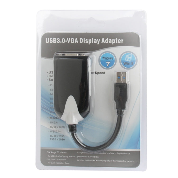 USB 3.0 to VGA Display Adapter, Resolution: 1920 x 1080