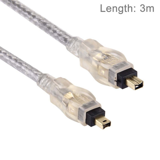 High Quality Firewire IEEE 1394 4Pin Male to 4Pin Male Cable, Length: 3m(Gold Plated) My Store