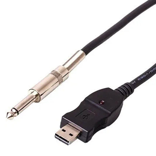 USB PC Guitar Bass Link Recording Audio Adapter Cable