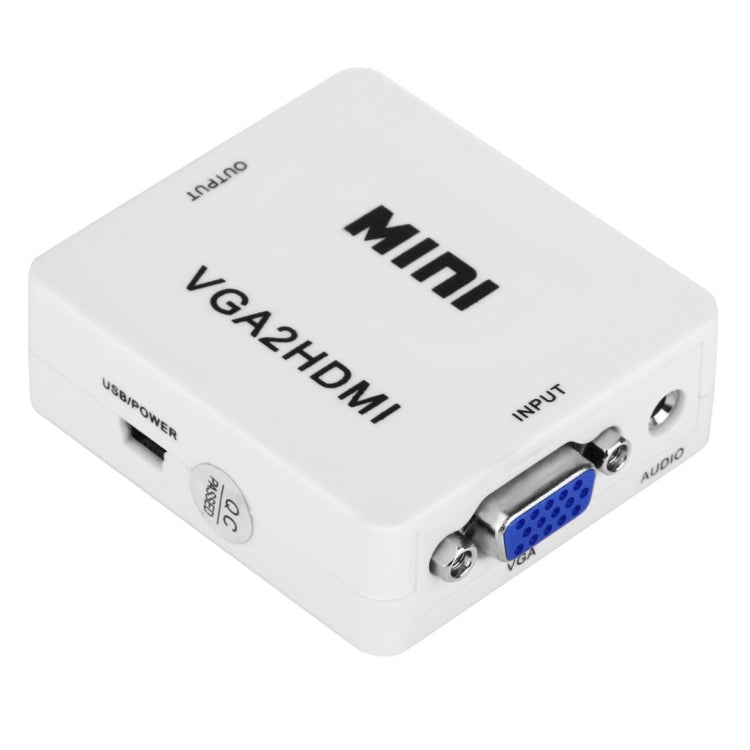 HD 1080P HDMI Mini VGA to HDMI Scaler Box Audio Video Digital Converter My Store