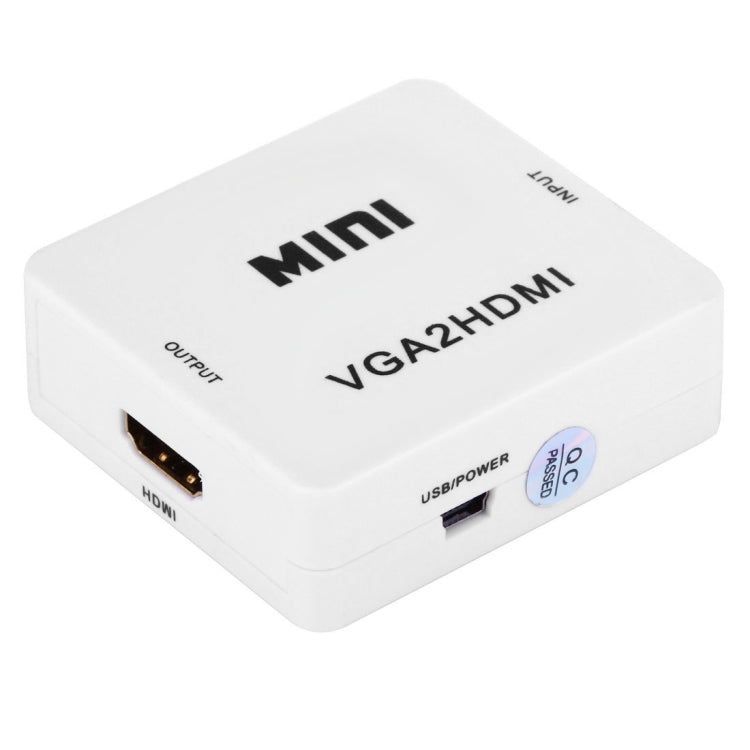 HD 1080P HDMI Mini VGA to HDMI Scaler Box Audio Video Digital Converter My Store