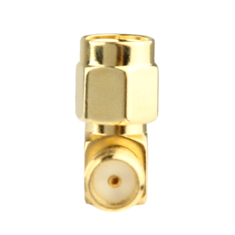 Gold Plated SMA Female to SMA Male Adapter with 90 Degree Angle My Store