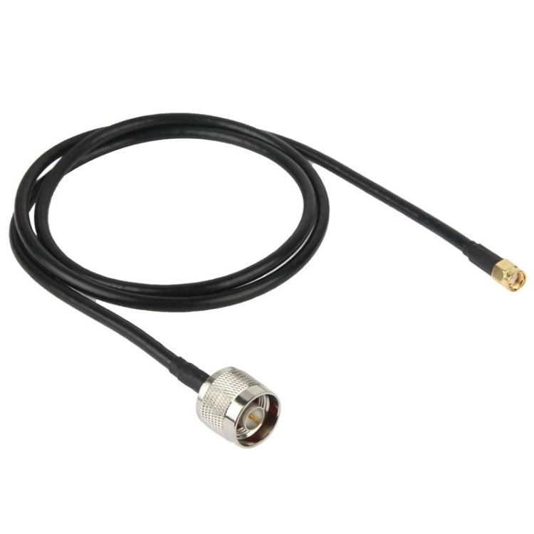 N Male to RP-SMA Converter Cable, Length: 100cm(Black) My Store