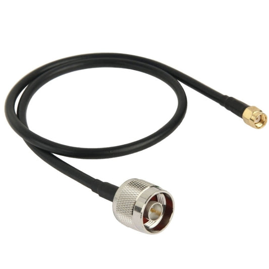 N Male to RP-SMA Converter Cable, Length: 50cm(Black) My Store