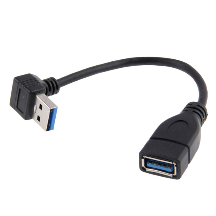 USB 3.0 Down Angle 90 degree  Extension Cable Male to Female Adapter Cord, Length: 15cm My Store