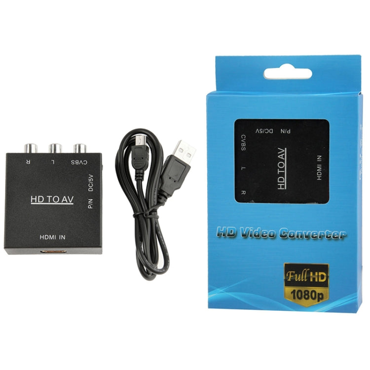 HDV-M610 Mini Size Full HD 1080P HDMI to AV/CVBS Video Converter Adapter My Store