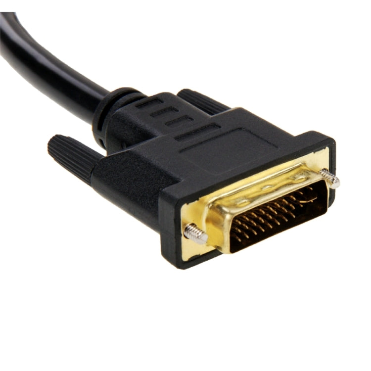 30cm DVI 24+5 Pin Male to 2 VGA Female Splitter Cable My Store