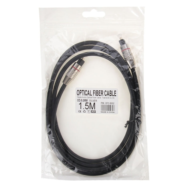 Digital Audio Optical Fiber Cable Toslink M to M, OD: 5.0mm, Length: 1.5m My Store