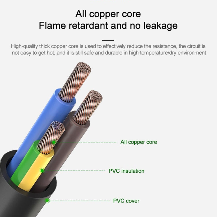 2 Prong Style UK Plug AC Power Cord with 304 Switch, Length: 1.2m-Reluova