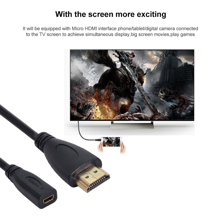 20cm HDMI Male to Micro HDMI Female Adapter Cable