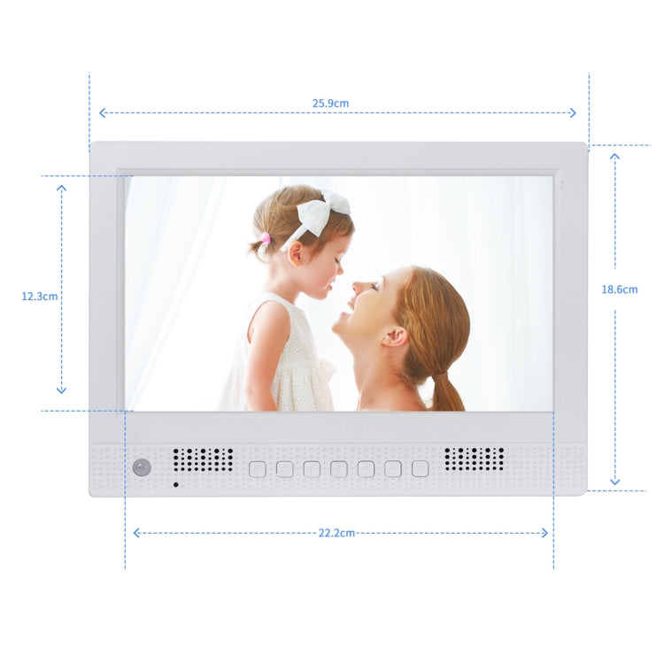 10.1 inch LED Display Multi-media Music & Movie Player Digital Photo Frame with Remote Control, Allwinner E200s Program, Support USB-Disk / SD Card, Body Sensor, Built in Stereo Speaker