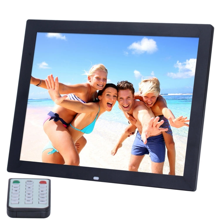 14 inch HD LED Screen Digital Photo Frame with Holder & Remote Control, Allwinner, Alarm Clock / MP3 / MP4 / Movie Player