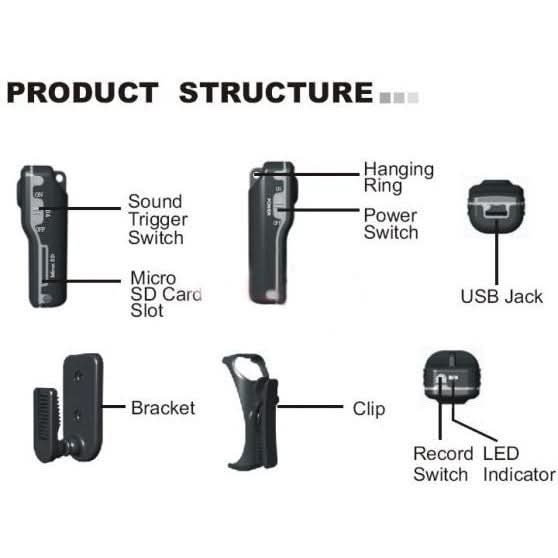 MD80 3 in 1 Mini Digital VIDEO Camera Camcorder POCKET DV with 720*480 pixels, Viewing Angle: 60 Degree Reluova